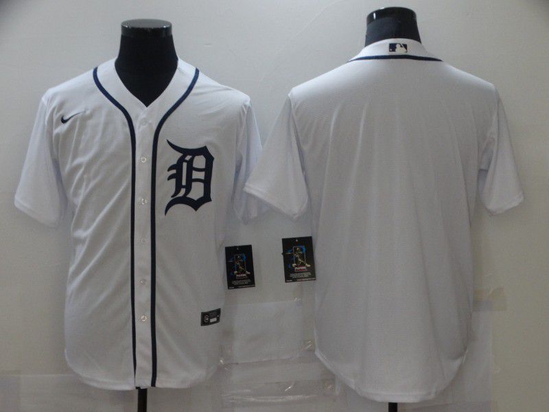 Men Detroit Tigers Blank White Game Nike MLB Jerseys->detroit tigers->MLB Jersey